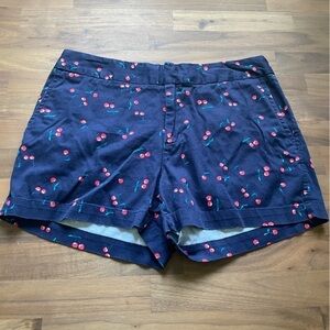 CYNTHIA Rowley cherry novelty print short
